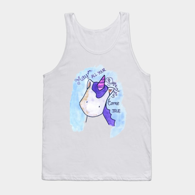 May All Your Dreams Come True Tank Top by BalumbaArt